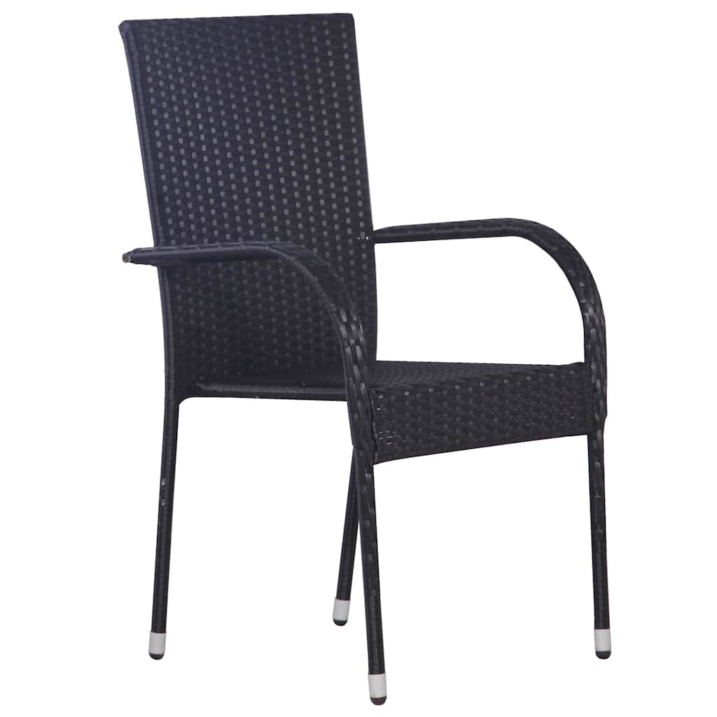 Ensemble de salle à manger pour jardin 7 pcs Noir - XIOS