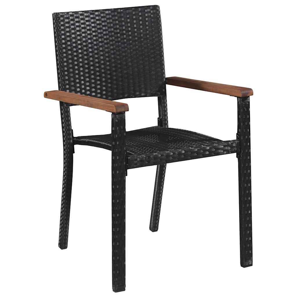 Ensemble de salle à manger pour jardin 5 pcs Noir - XIOS