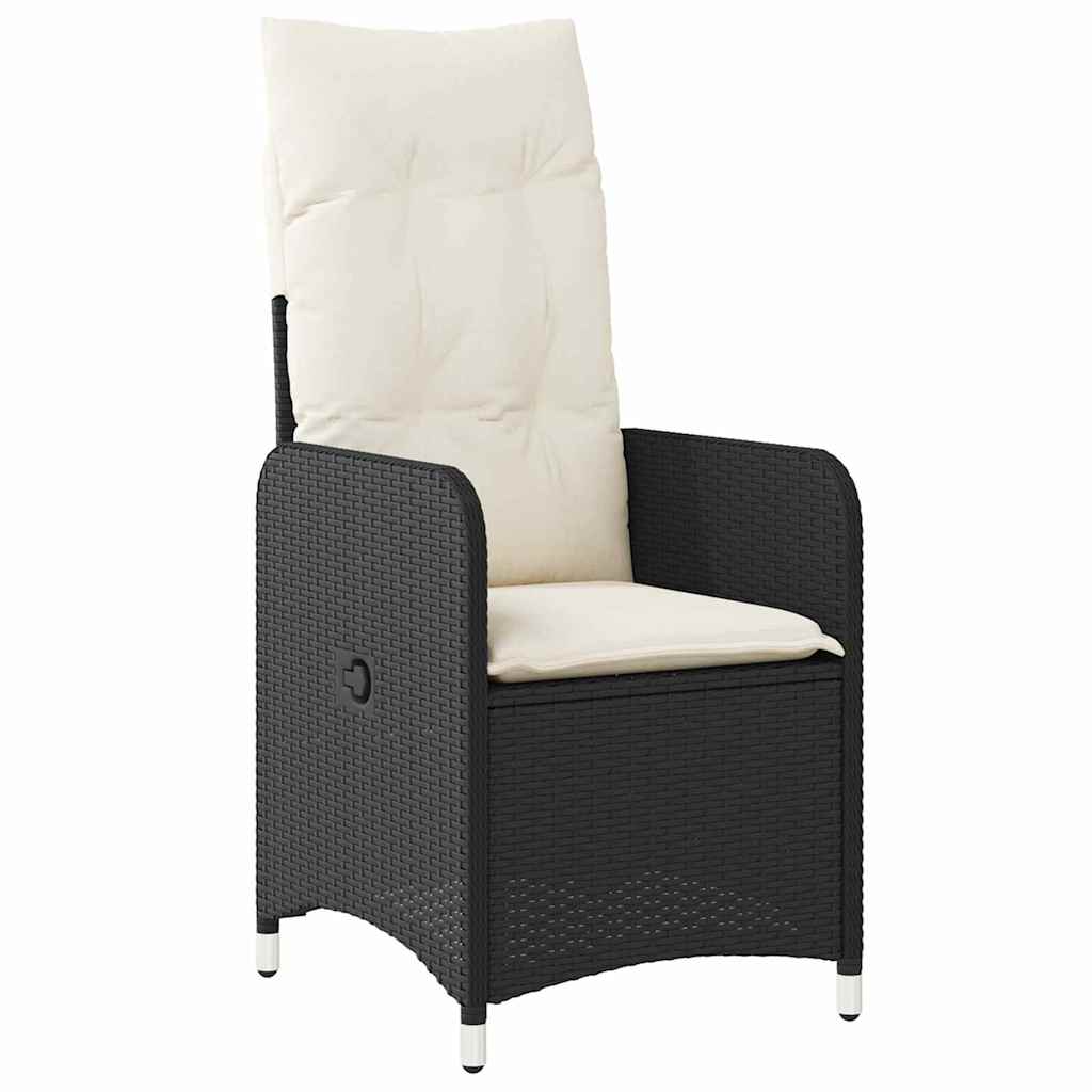 Ensemble de salle à manger pour jardin 5 pcs Noir polyrotin - XIOS