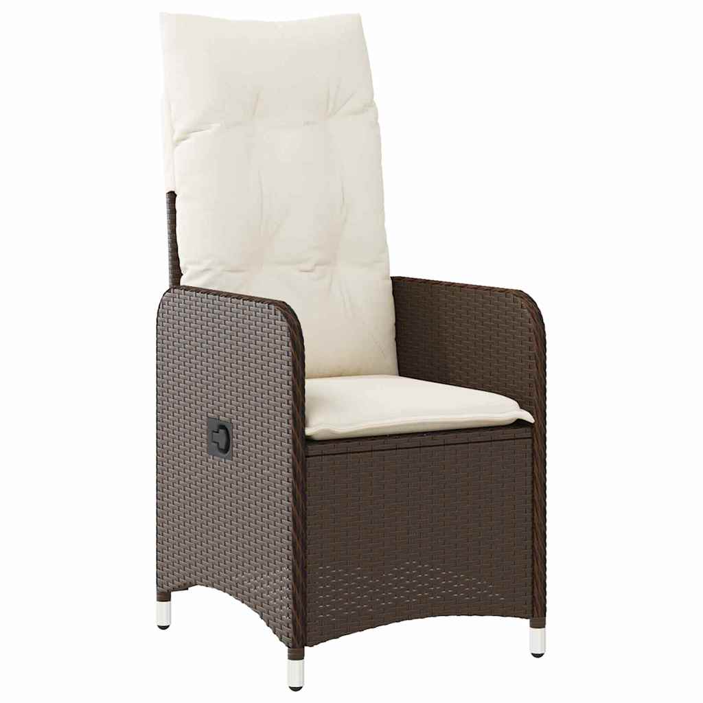Ensemble de salle à manger pour jardin 5 pcs Marron polyrotin - XIOS