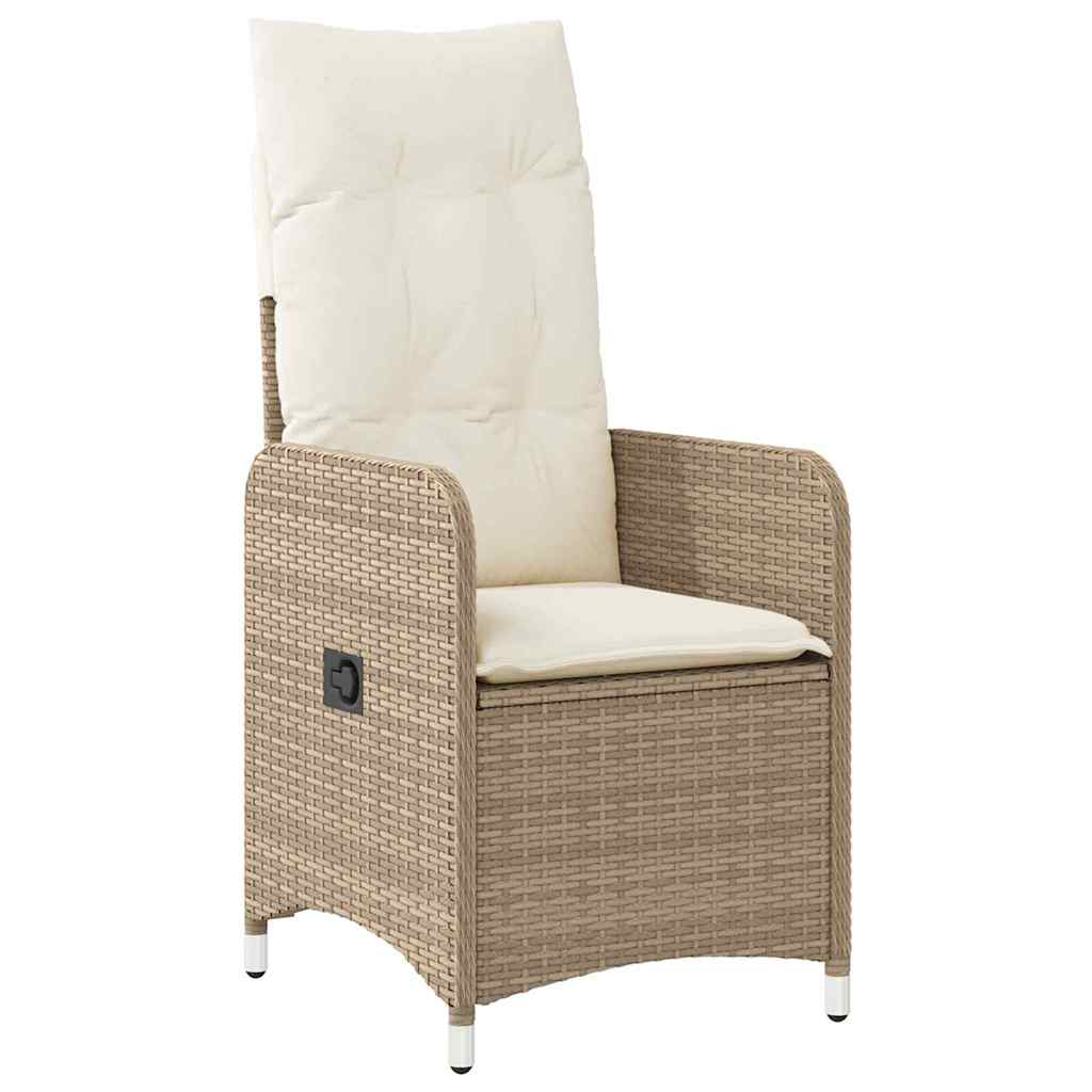 Ensemble de salle à manger pour jardin 5 pcs Beige polyrotin - XIOS