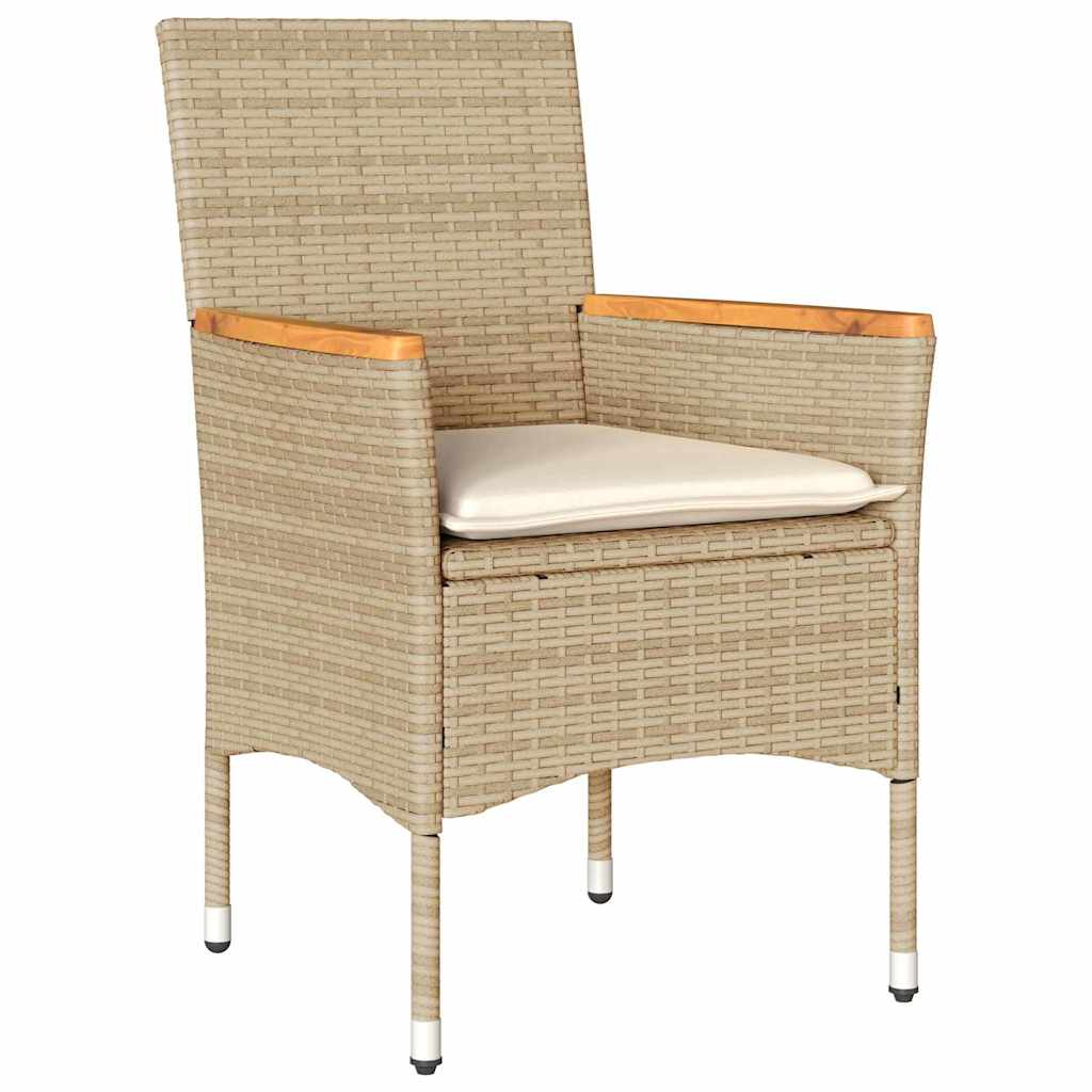 Ensemble de salle à manger pour jardin 3 pcs Beige polyrotin - XIOS