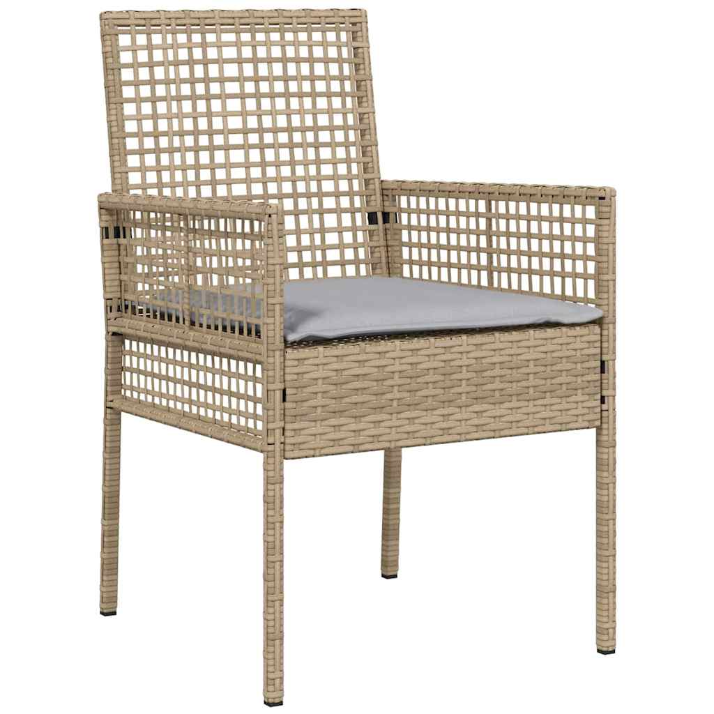 Ensemble de salle à manger pour jardin 9 pcs Beige polyrotin - XIOS