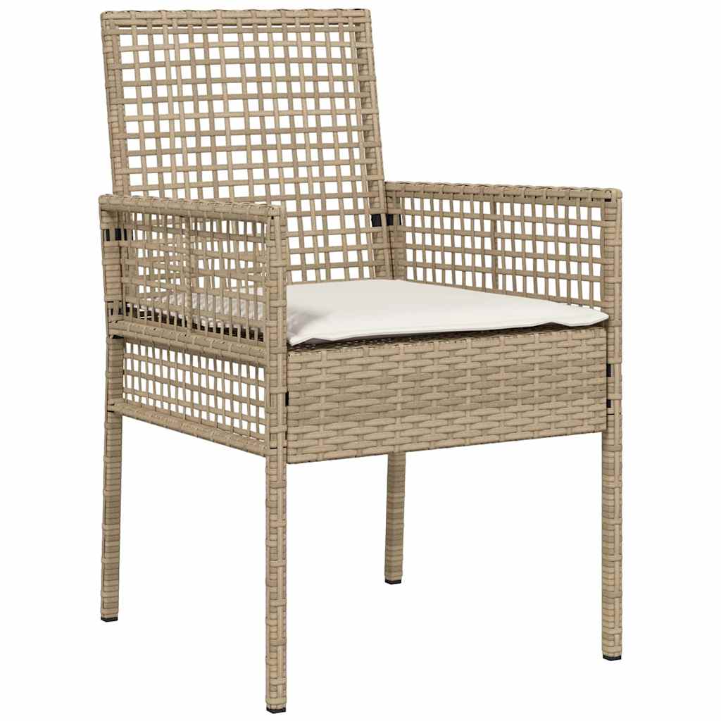 Ensemble de salle à manger pour jardin 5 pcs Beige polyrotin - XIOS