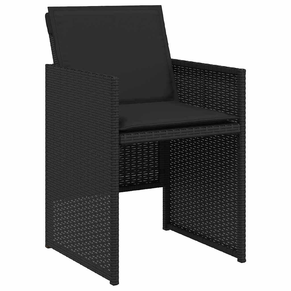 Ensemble de salle à manger pour jardin 5 pcs Noir polyrotin - XIOS