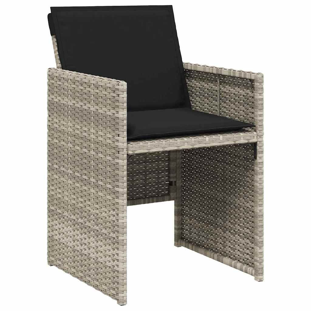 Ensemble de salle à manger pour jardin 5 pcs Gris clair - XIOS