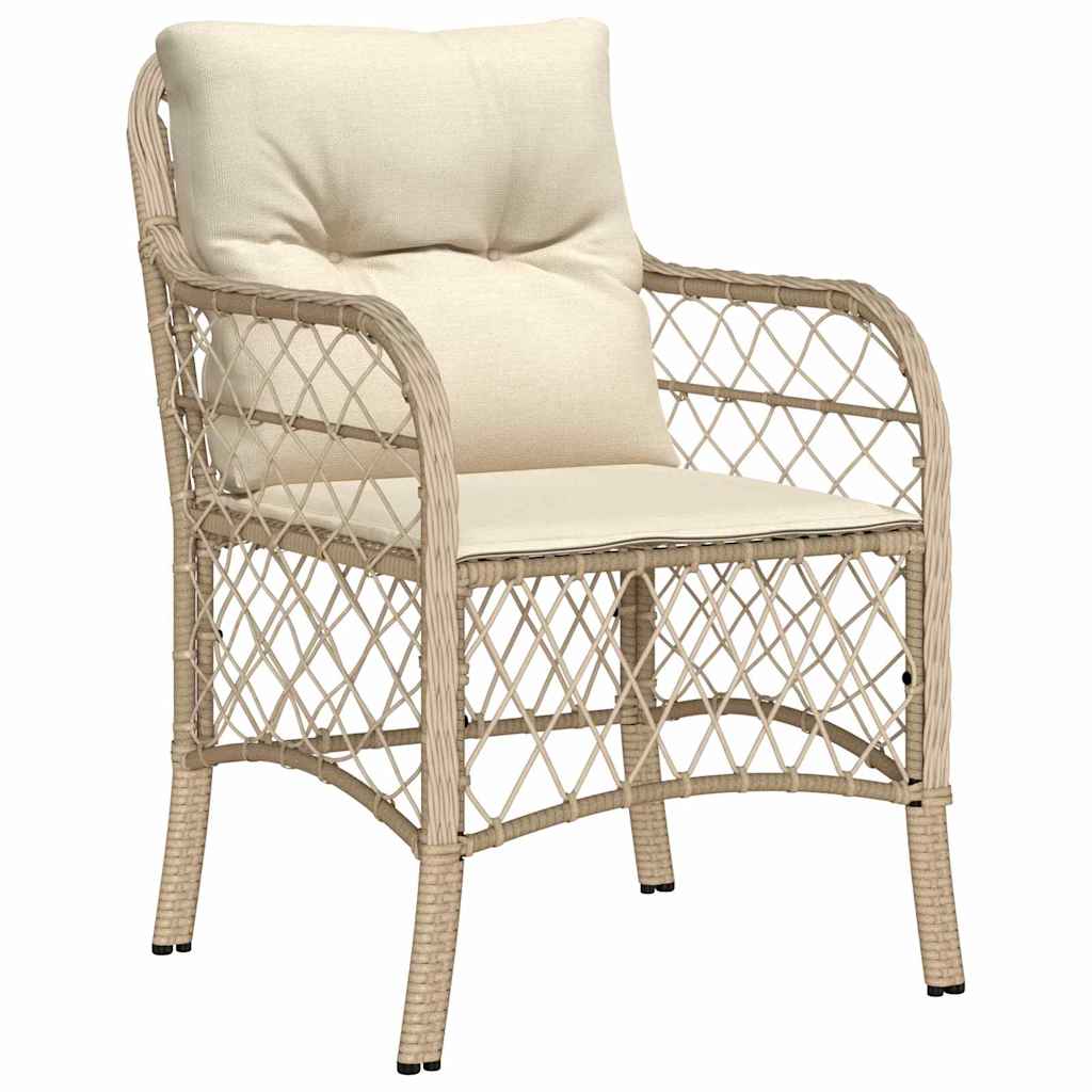 Ensemble de salle à manger pour jardin 5 pcs Beige polyrotin - XIOS