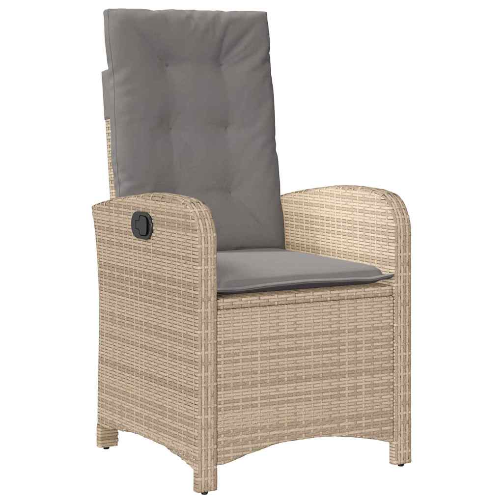 Ensemble de salle à manger pour jardin 7 pcs Beige polyrotin - XIOS