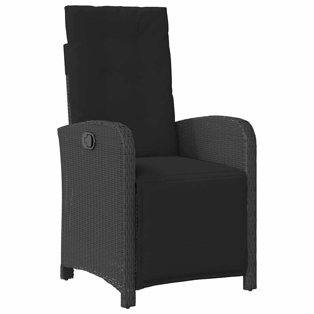 Ensemble de salle à manger pour jardin 5 pcs Noir polyrotin - XIOS