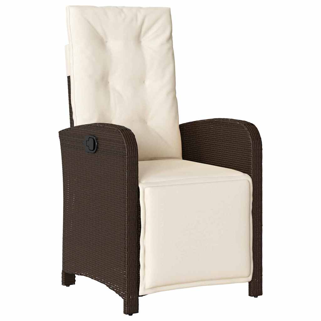 Ensemble de salle à manger pour jardin 7 pcs Marron polyrotin - XIOS