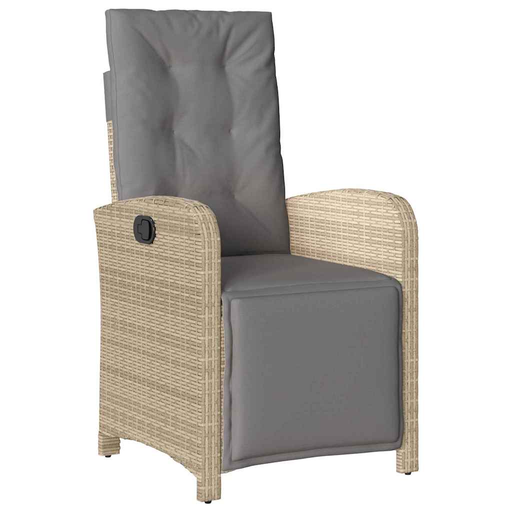 Ensemble de salle à manger pour jardin 5 pcs Beige polyrotin - XIOS