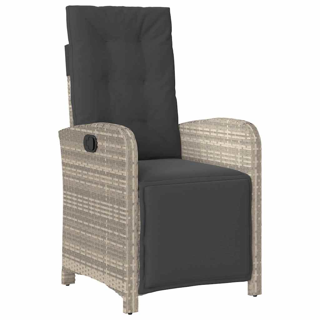 Ensemble de salle à manger pour jardin 5 pcs Gris clair - XIOS