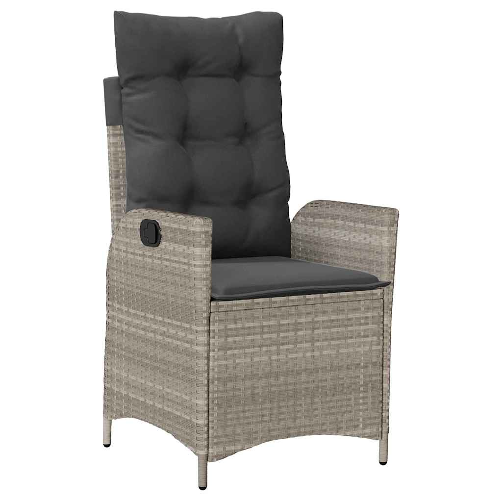 Ensemble de salle à manger pour jardin 3 pcs Gris clair - XIOS