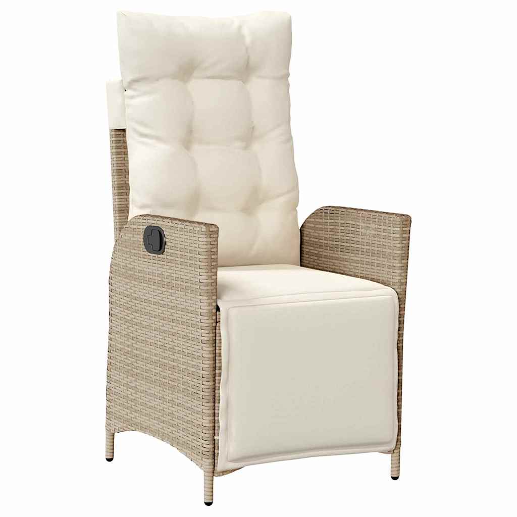 Ensemble de salle à manger pour jardin 5 pcs Beige polyrotin - XIOS