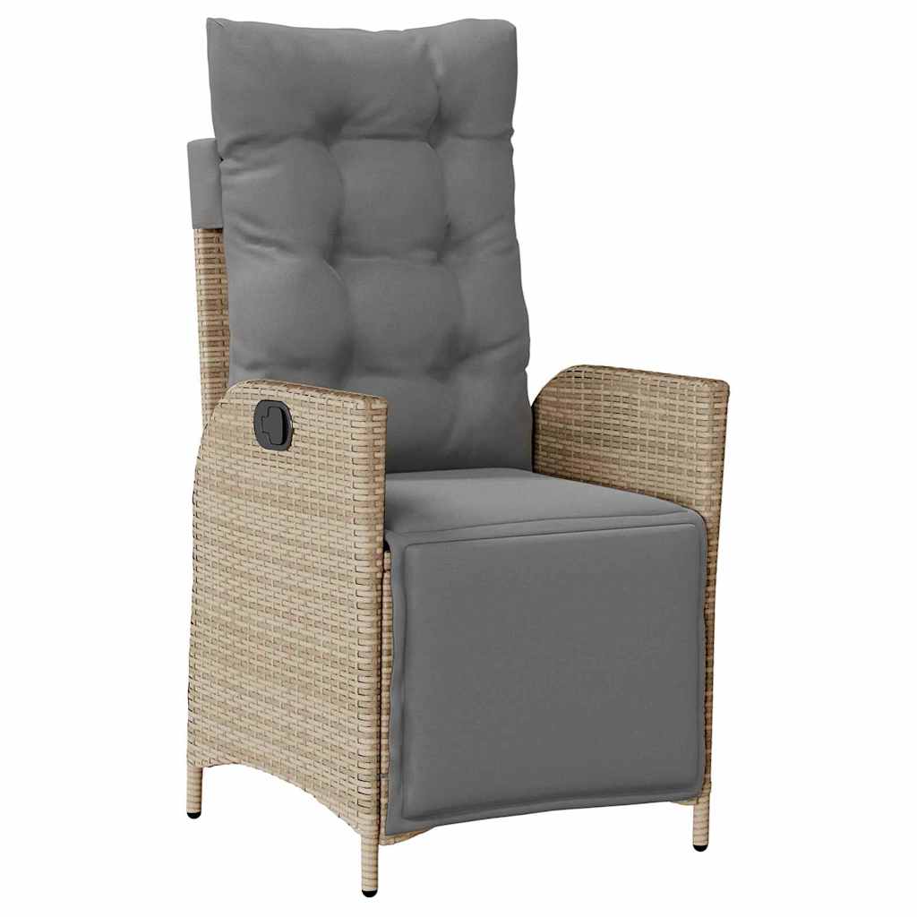 Ensemble de salle à manger pour jardin 5 pcs Beige polyrotin - XIOS