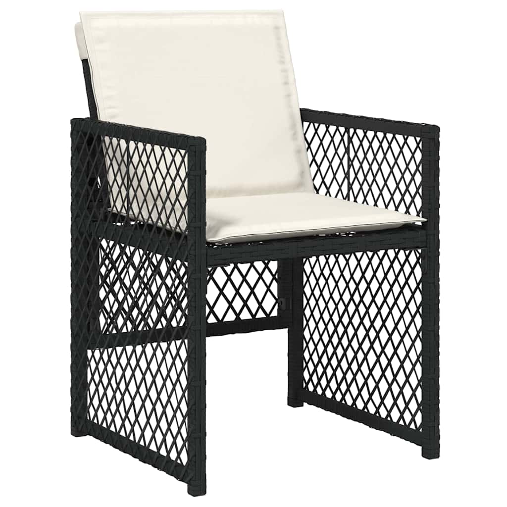 Ensemble de salle à manger pour jardin 5 pcs Noir polyrotin - XIOS
