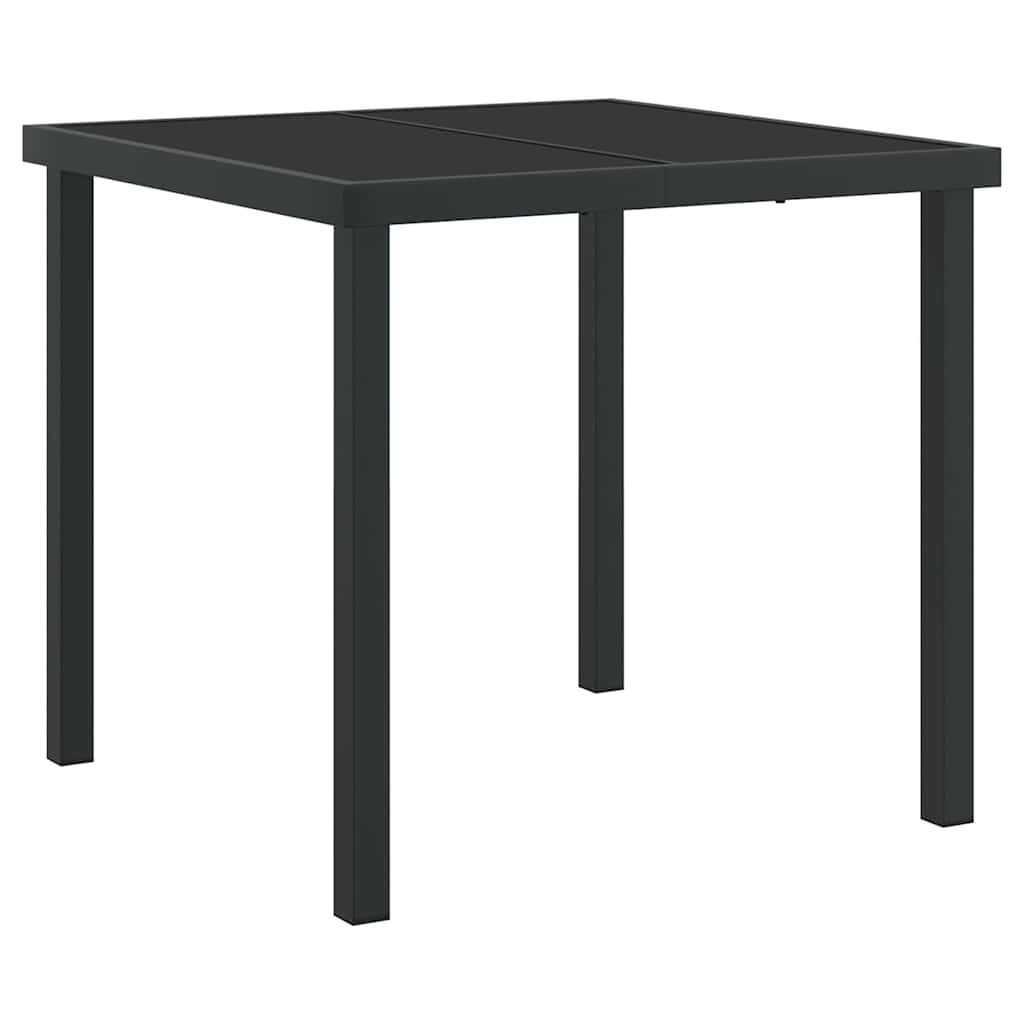 Ensemble de salle à manger pour jardin 5 pcs Noir Rotin - XIOS