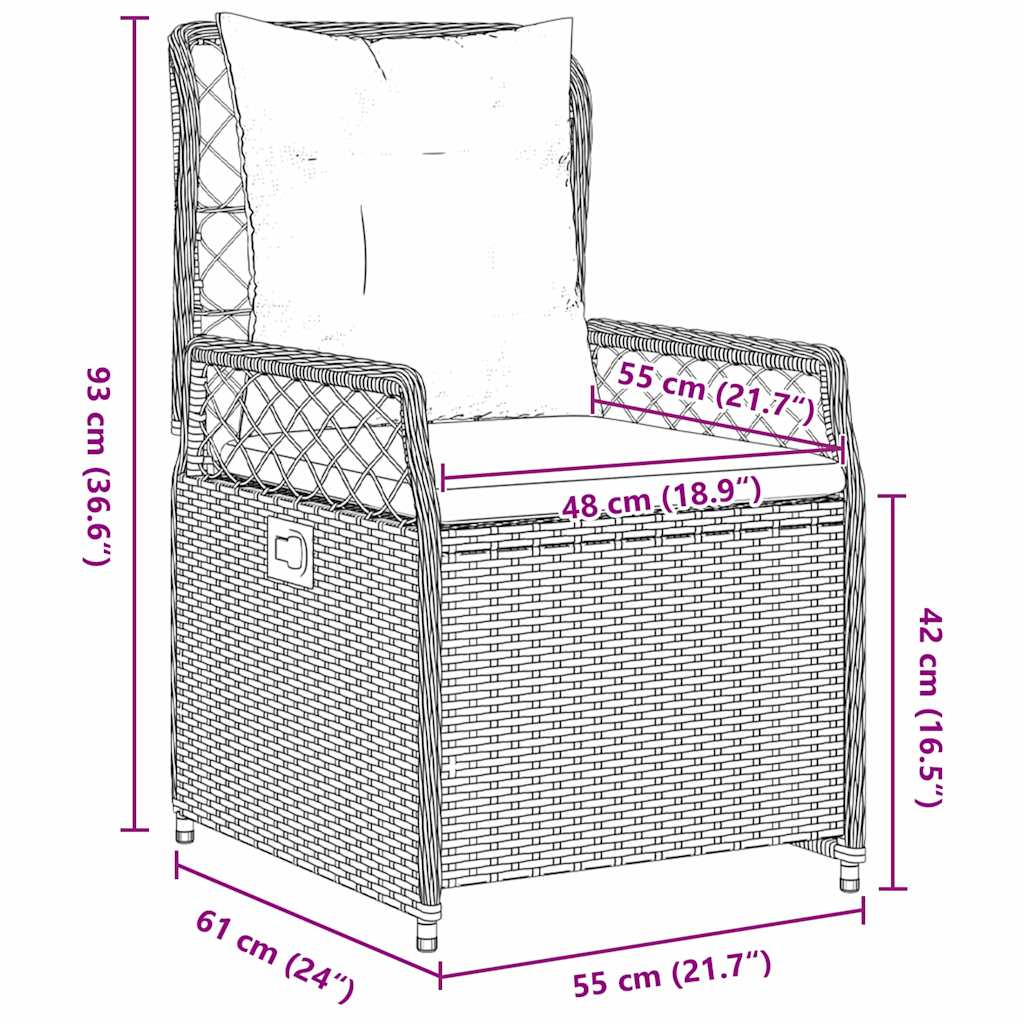 Ensemble de salle à manger pour jardin 3 pcs - XIOS