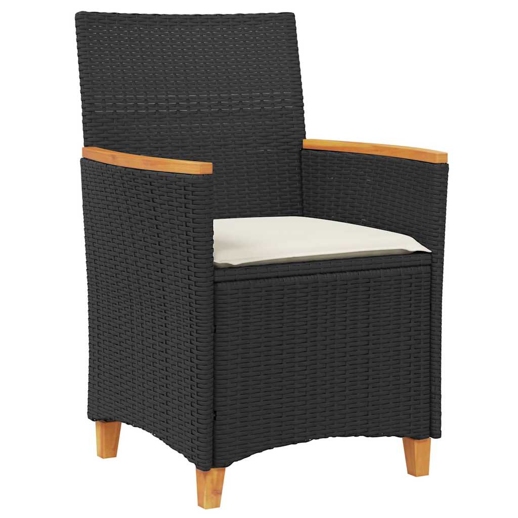 Ensemble de salle à manger pour jardin 7 pcs Noir polyrotin - XIOS