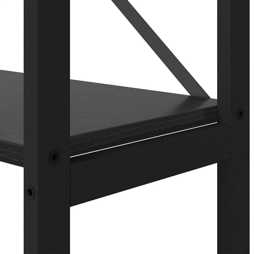 Étagère Chêne noir 156 x 25 x 167.5 cm Bois d'ingénierie - XIOS