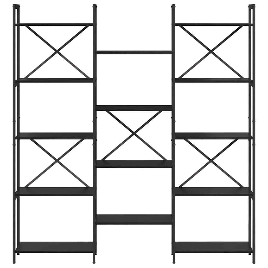 Étagère Chêne noir 156 x 25 x 167.5 cm Bois d'ingénierie - XIOS