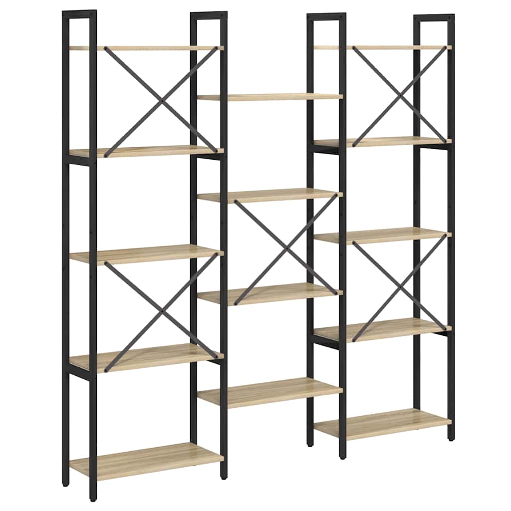 Étagère Chêne Sonoma 156 x 25 x 167 cm Bois d'ingénierie - XIOS