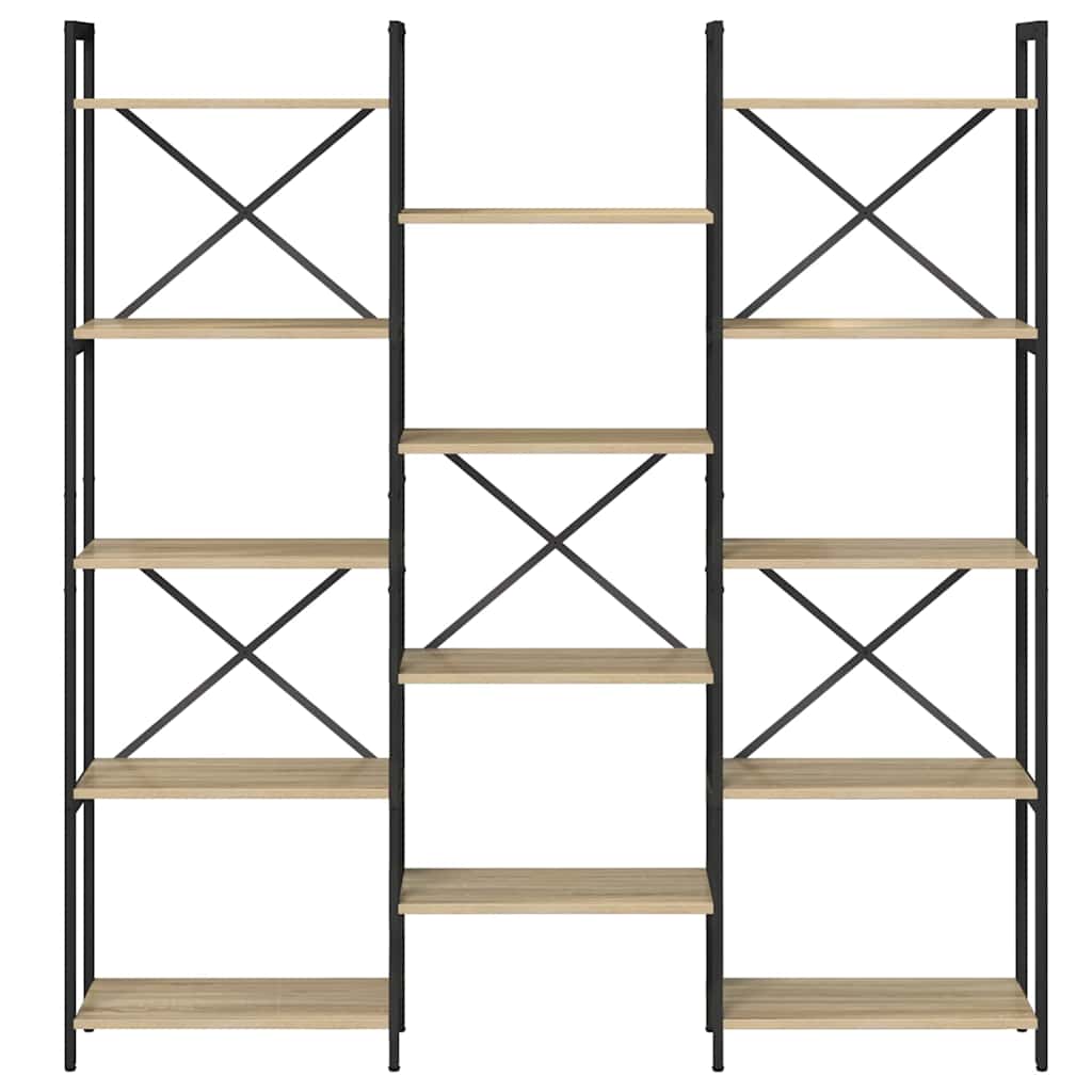 Étagère Chêne sonoma 156 x 25 x 167.5 cm Bois d'ingénierie - XIOS