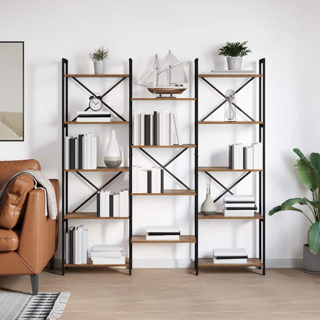 Étagère Bois ancien 156 x 25 x 167 cm Bois d'ingénierie - XIOS