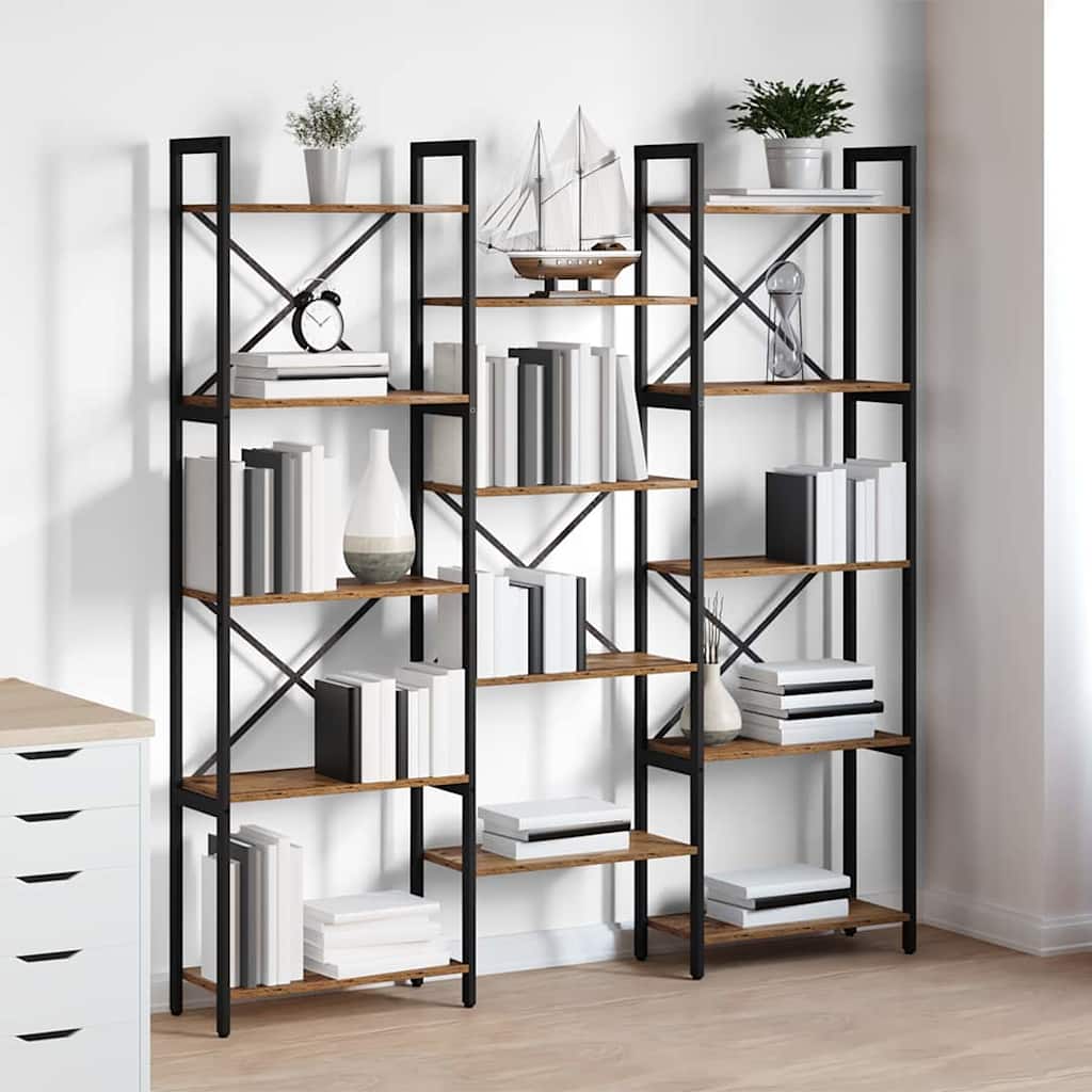 Étagère Bois ancien 156 x 25 x 167 cm Bois d'ingénierie - XIOS