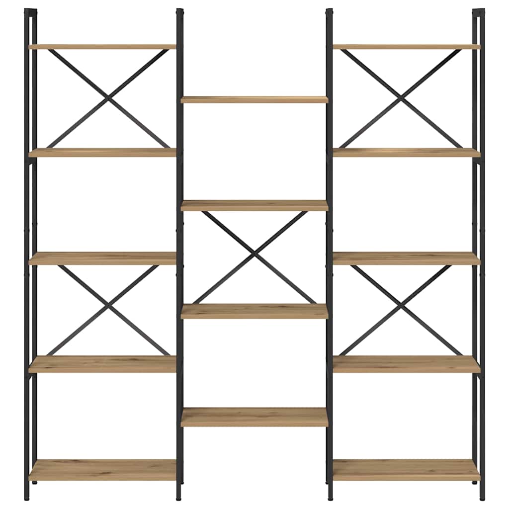Étagère chêne artisanal 156 x 25 x 167.5 cm Bois d'ingénierie - XIOS