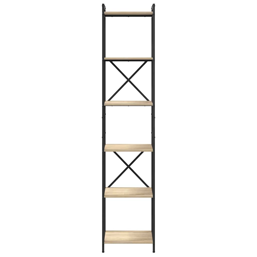 Bibliothèque Chêne sonoma 40 x 30 x 188 cm Bois d'ingénierie - XIOS