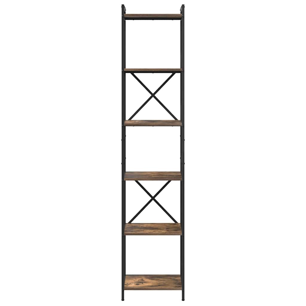 Bibliothèque Chêne fumé 40 x 30 x 188 cm Bois d'ingénierie - XIOS