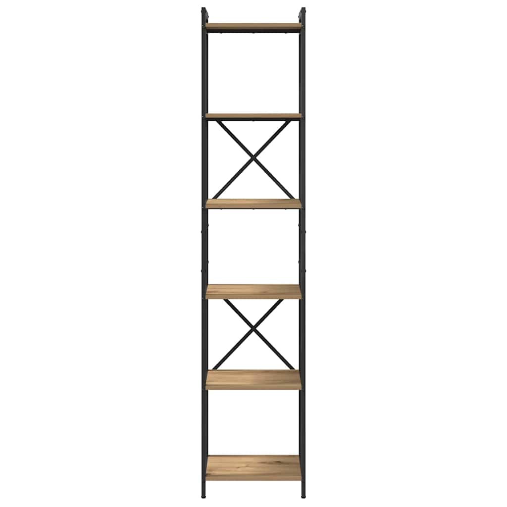 Bibliothèque chêne artisanal 40 x 30 x 188 cm Bois d'ingénierie - XIOS