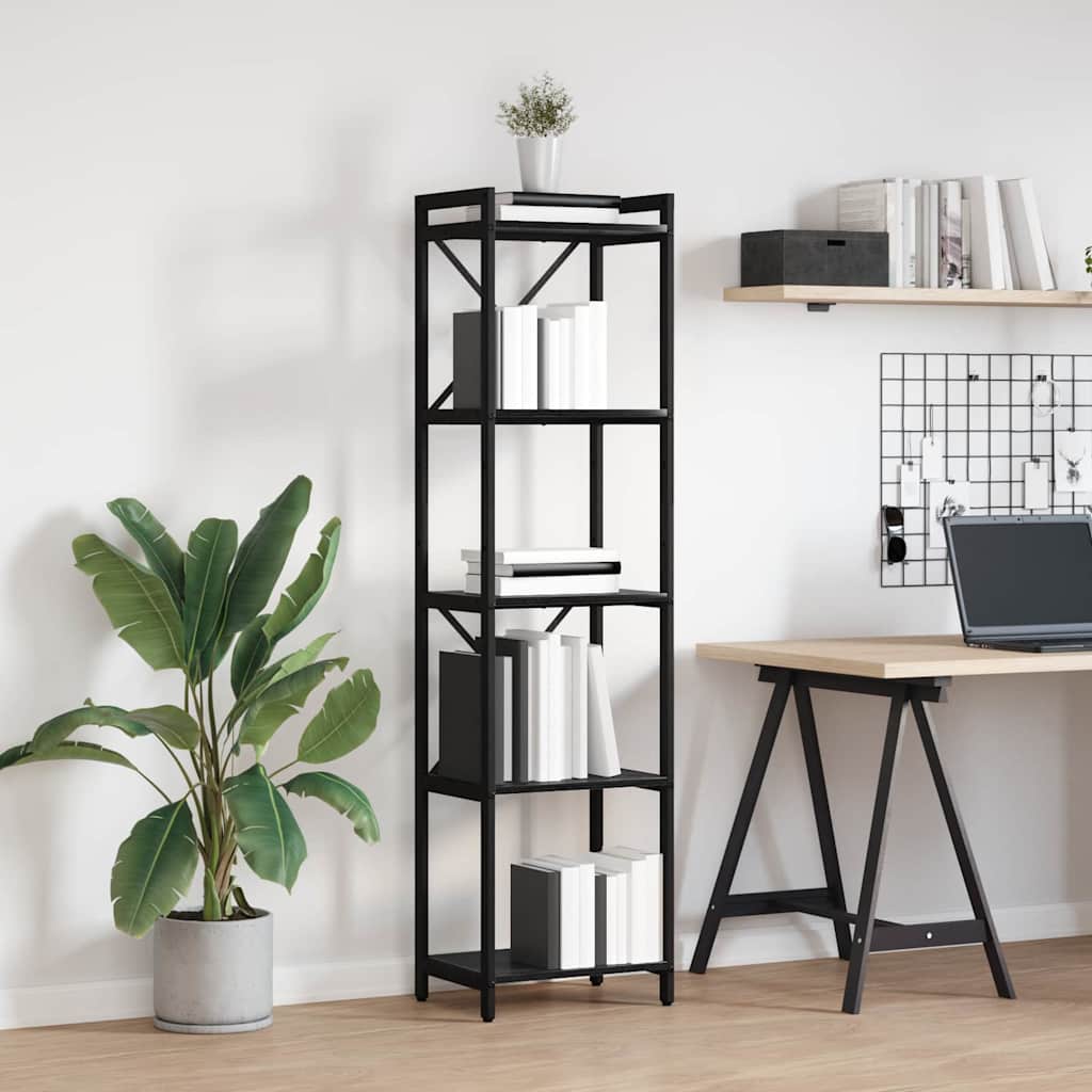 Bibliothèque Chêne noir 40 x 30 x 153 cm Bois d'ingénierie - XIOS