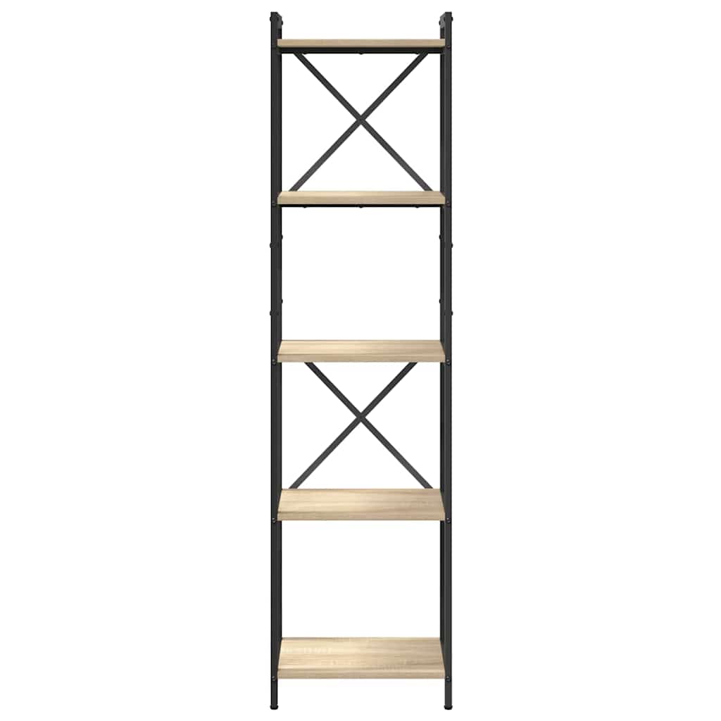 Bibliothèque Chêne sonoma 40 x 30 x 153 cm Bois d'ingénierie - XIOS