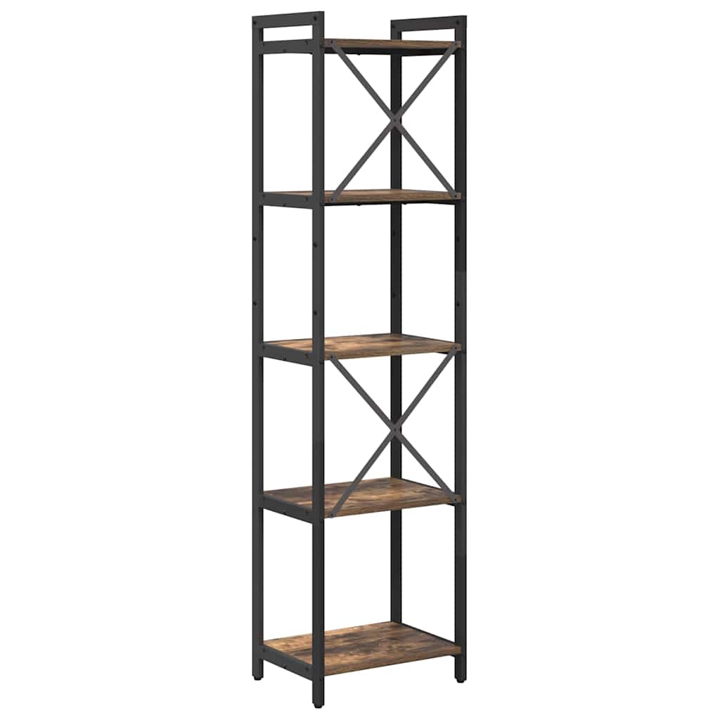 Bibliothèque Chêne fumé 40 x 30 x 153 cm Bois d'ingénierie - XIOS