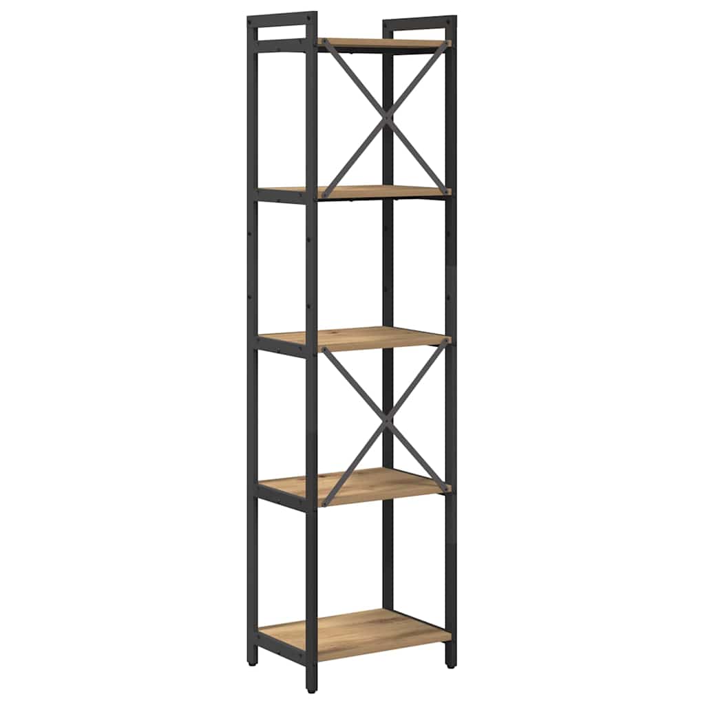 Bibliothèque chêne artisanal 40 x 30 x 153 cm Bois d'ingénierie - XIOS