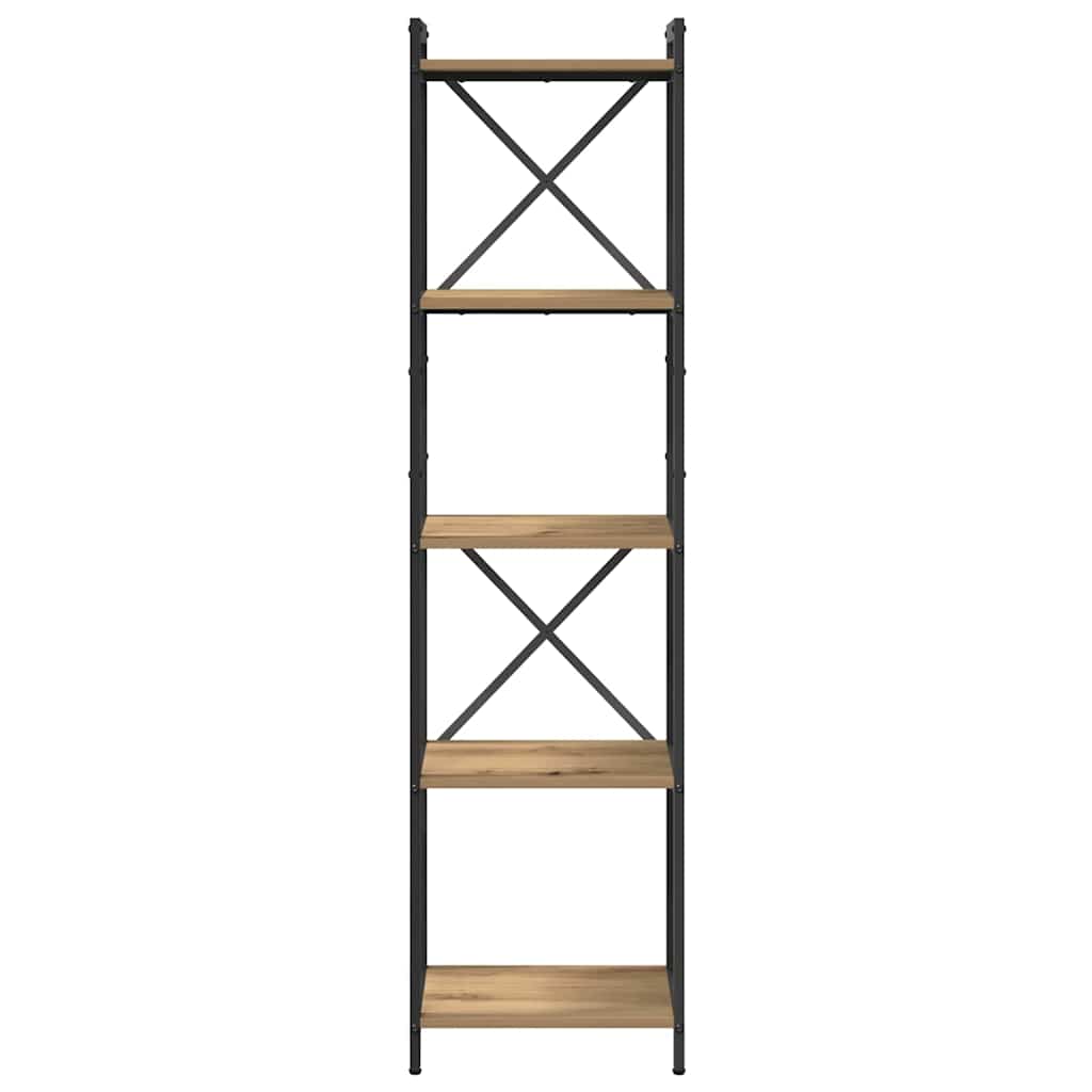 Bibliothèque chêne artisanal 40 x 30 x 153 cm Bois d'ingénierie - XIOS