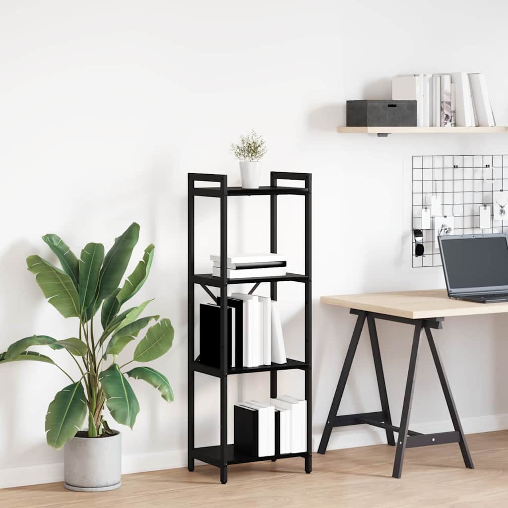 Bibliothèque Chêne noir 40 x 30 x 118 cm Bois d'ingénierie - XIOS