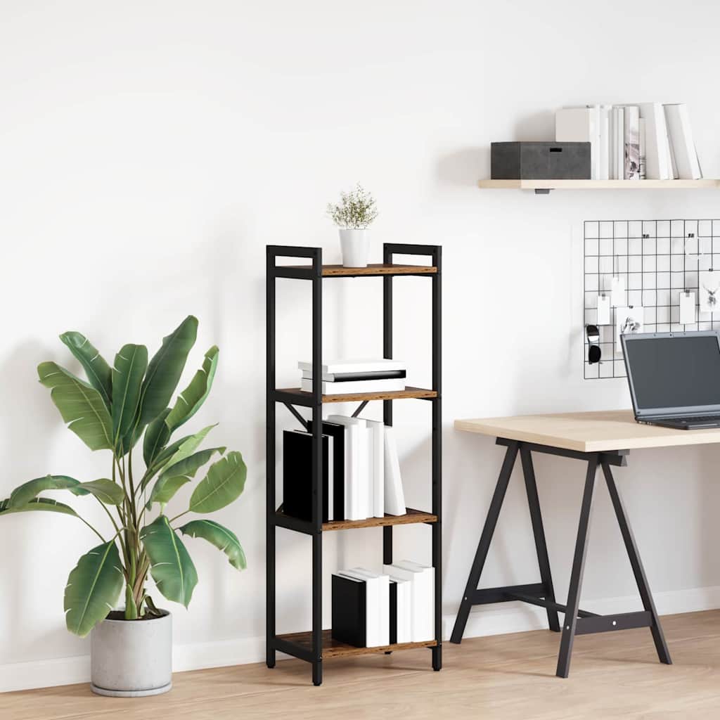 Bibliothèque Bois ancien 40 x 30 x 118 cm Bois d'ingénierie - XIOS