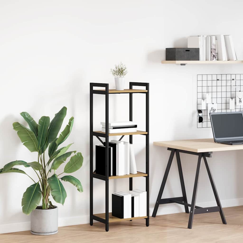 Bibliothèque chêne artisanal 40 x 30 x 118 cm Bois d'ingénierie - XIOS