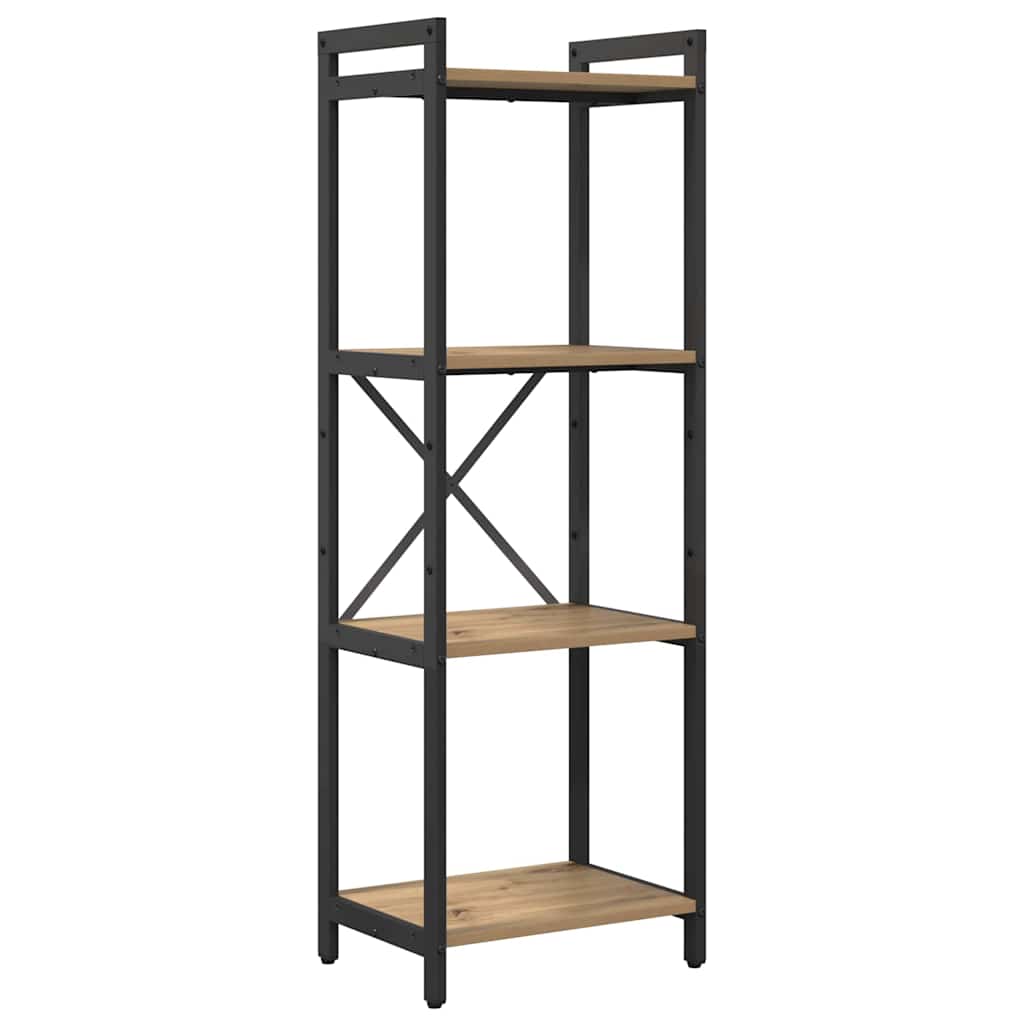 Bibliothèque chêne artisanal 40 x 30 x 118 cm Bois d'ingénierie - XIOS