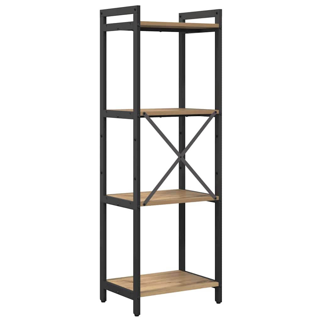 Bibliothèque chêne artisanal 40 x 30 x 118 cm Bois d'ingénierie - XIOS