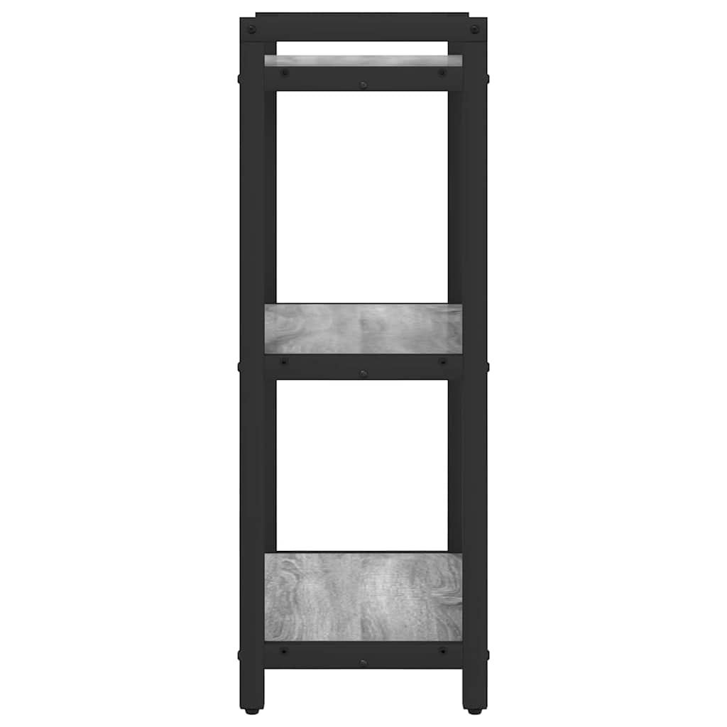 Bibliothèque Sonoma gris 40 x 30 x 83 cm Bois d'ingénierie - XIOS