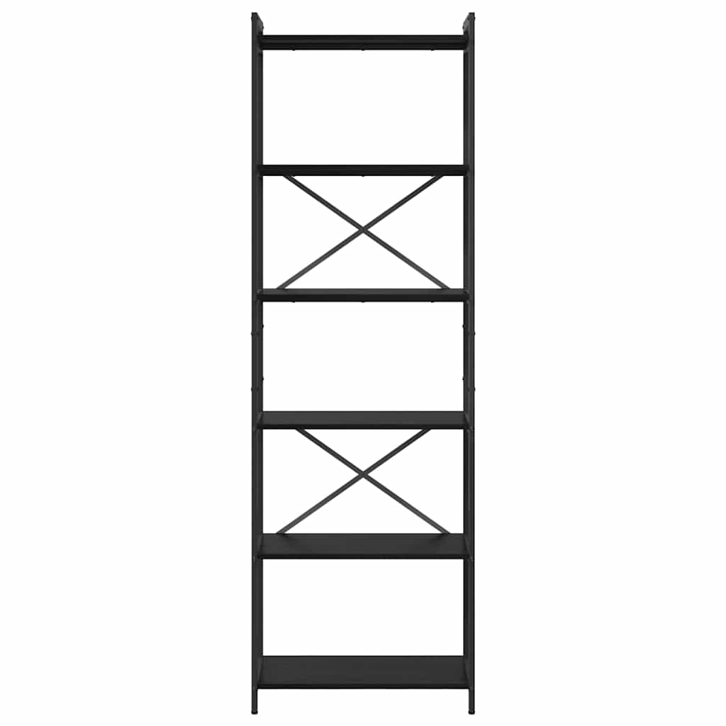 Bibliothèque Chêne noir 60 x 30 x 188 cm Bois d'ingénierie - XIOS