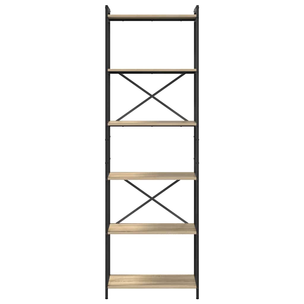 Bibliothèque Chêne sonoma 60 x 30 x 188 cm Bois d'ingénierie - XIOS