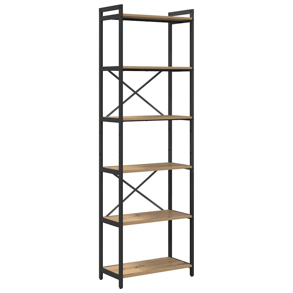 Bibliothèque chêne artisanal 60 x 30 x 188 cm Bois d'ingénierie - XIOS