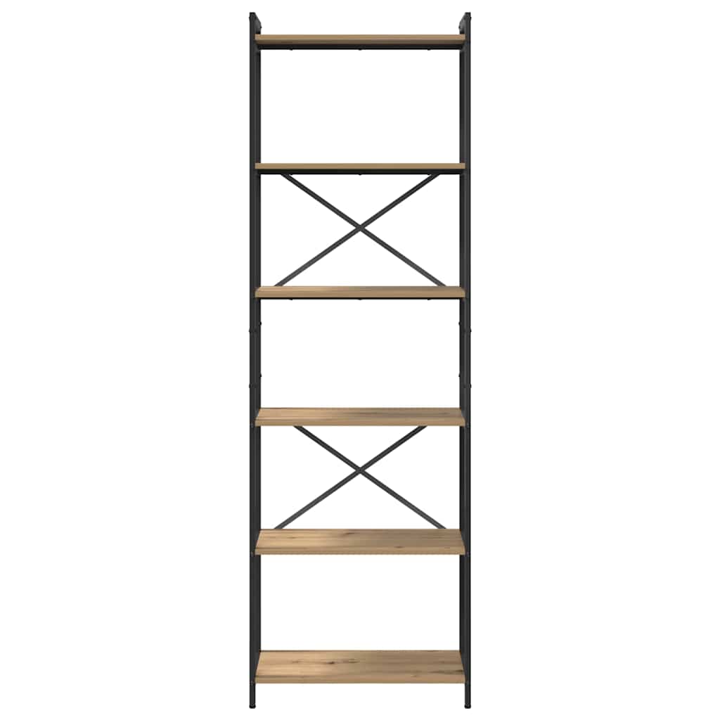 Bibliothèque chêne artisanal 60 x 30 x 188 cm Bois d'ingénierie - XIOS