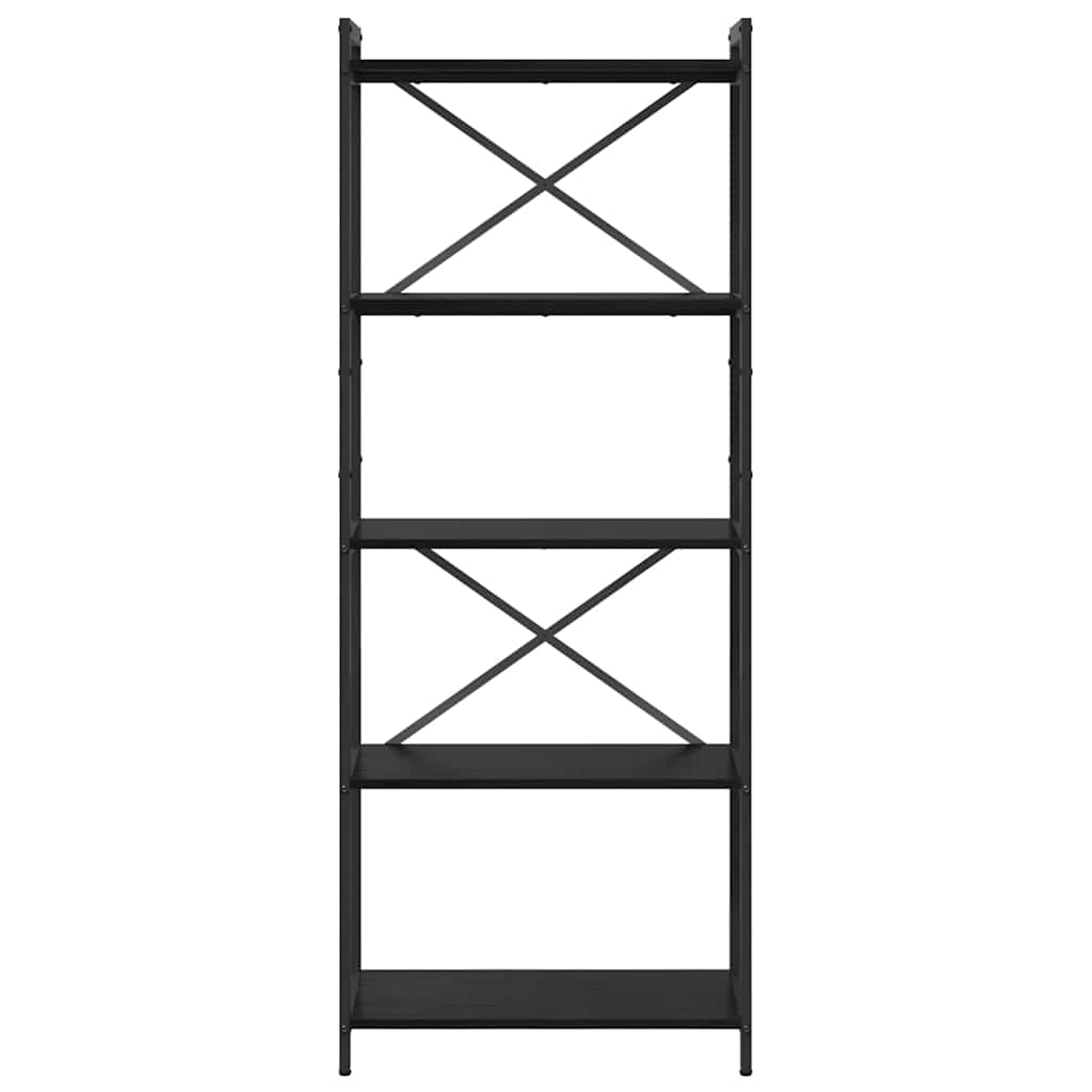 Bibliothèque Chêne noir 60 x 30 x 153 cm Bois d'ingénierie - XIOS