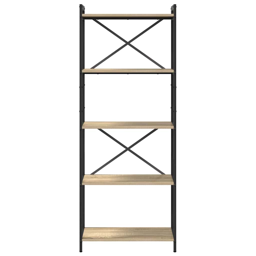 Bibliothèque Chêne sonoma 60 x 30 x 153 cm Bois d'ingénierie - XIOS